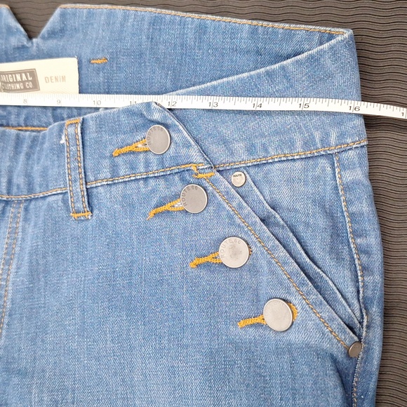 ROUTE 66 Wide Leg Sailor Jeans with Wide Hem - Picture 7 of 9